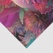 Dekoupage Floral Skull Botanische Gotische Kunst Seidenpapier (Detail)