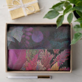 Dekoupage Floral Skull Botanische Gotische Kunst Seidenpapier (Geschenk)