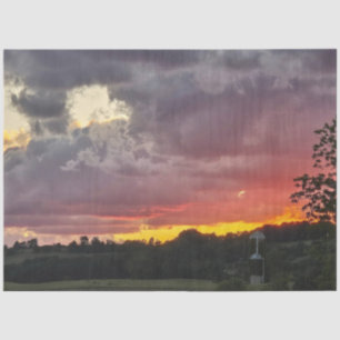 Dekoupage Fotografie hört auf dem Himmel für Judi Seidenpapier