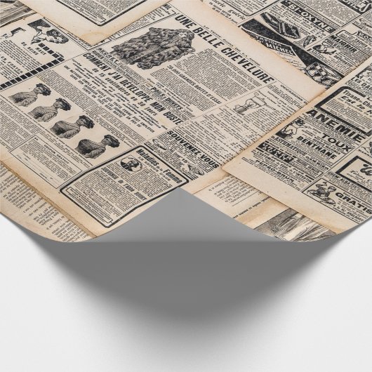 Dekoupage für antike Werbeblätter Geschenkpapier (Ecke)