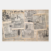 Dekoupage für antike Werbeblätter Geschenkpapier Set (Vorderseite 2)