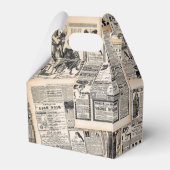 Dekoupage für antike Werbeblätter Geschenkschachtel (Rückseite)