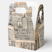Dekoupage für antike Werbeblätter Geschenkschachtel (Geöffnet)