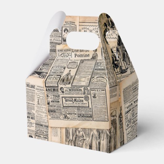 Dekoupage für antike Werbeblätter Geschenkschachtel (Vorderseite)