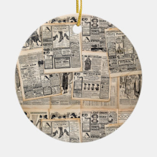 Dekoupage für antike Werbeblätter Keramik Ornament