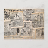 Dekoupage für antike Werbeblätter Postkarte (Vorderseite)