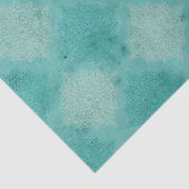 Dekoupage für aquamarine und weiße Damaskus Seidenpapier (Detail)