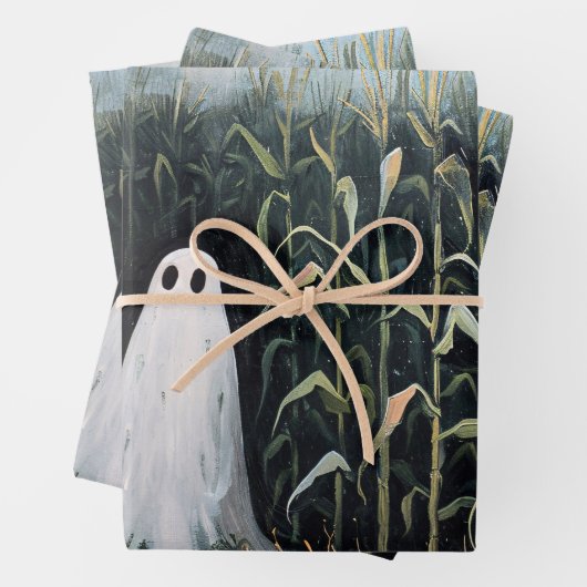 Dekoupage für das Feld Whimsical Ghost Geschenkpapier Set (Beispiel)