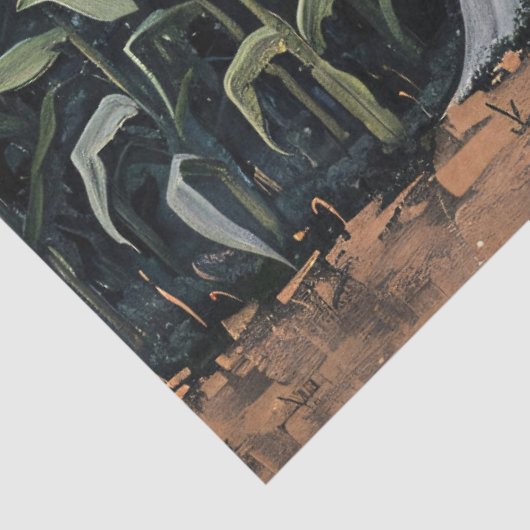 Dekoupage für das Feld Whimsical Ghost Seidenpapier (Ausschnitt)