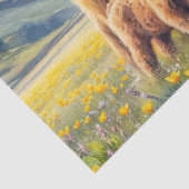 Dekoupage für das Hochlandkuh- und -kälferfeld Seidenpapier (Detail)