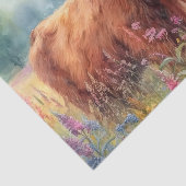 Dekoupage für die Wildblume der Hochlandkuh Seidenpapier (Ausschnitt)