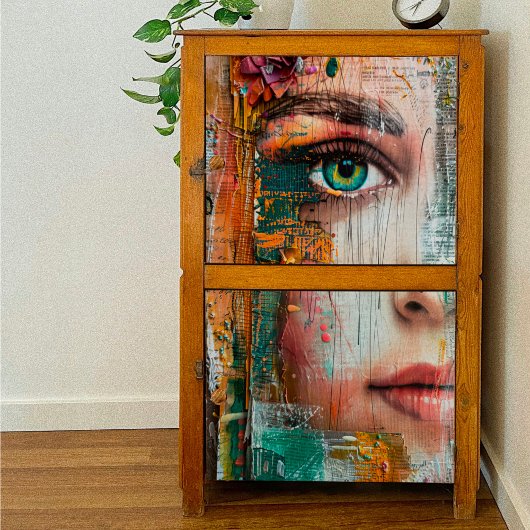 Dekoupage für gemischte Medien Seidenpapier