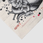 Dekoupage für Schwarz-Weiß-Mischmedien Seidenpapier (Ausschnitt)