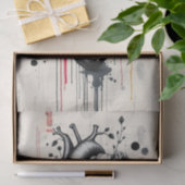 Dekoupage für Schwarz-Weiß-Mischmedien Seidenpapier (Geschenk)