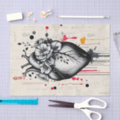 Dekoupage für Schwarz-Weiß-Mischmedien Seidenpapier (Handwerk)