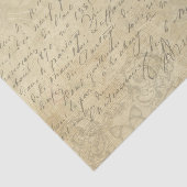 Dekoupage für Vintage handgeschriebene Buchstabens Seidenpapier (Ausschnitt)