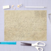 Dekoupage für Vintage handgeschriebene Buchstabens Seidenpapier (Handwerk)