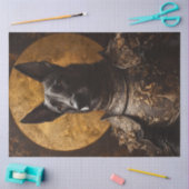 Dekoupage German Shepard Mittelalterliche Rüstung Seidenpapier (Basteln)