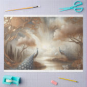 Dekoupage-Geschenkpapier für Pfauengewebe Seidenpapier (Basteln)