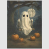 Dekoupage Ghoful Magic Swinging in Moon Seidenpapier (Vorderseite)