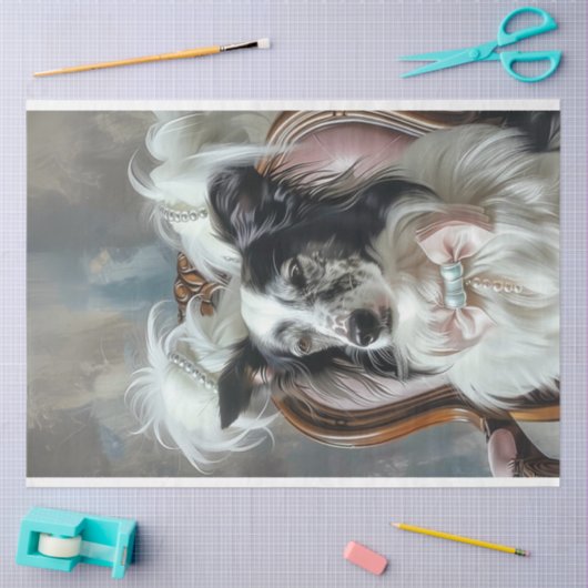 Dekoupage Glamour Aussie im Parlor Seidenpapier (Basteln)