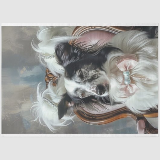 Dekoupage Glamour Aussie im Parlor Seidenpapier (Vorderseite)