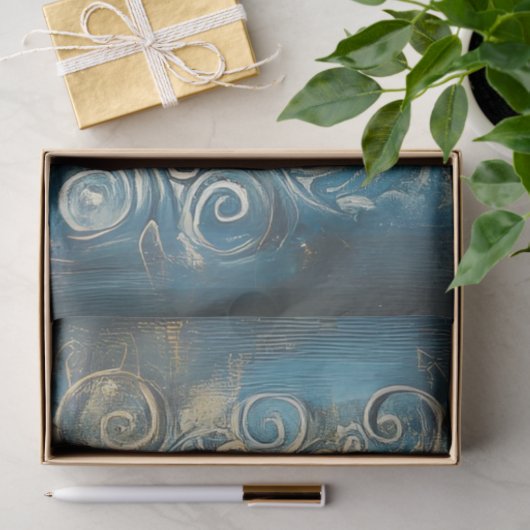 Dekoupage Golden Celestial Crescent Moon Seidenpapier (Geschenk)