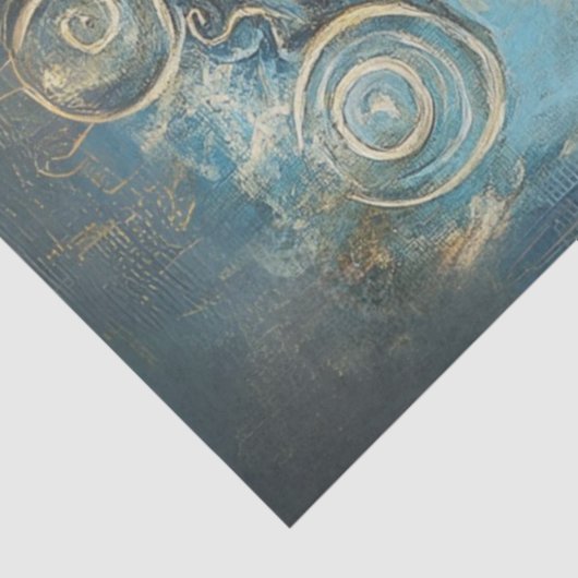 Dekoupage Golden Celestial Crescent Moon Seidenpapier (Ausschnitt)