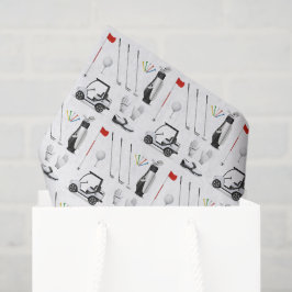 Dekoupage Golf Golfer Golfspielen Geburtstagsparty Seidenpapier