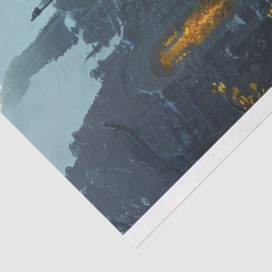 Dekoupage Gothic Carriage Ride at Dusk Seidenpapier (Ausschnitt)