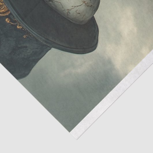 Dekoupage Gothic Skeleton Couple Vorschlag Seidenpapier (Ausschnitt)