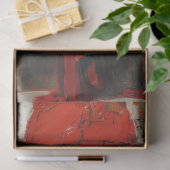 Dekoupage Gothic Woman in Rot Seidenpapier (Geschenk)