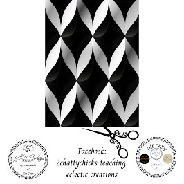 Dekoupage Graustufen-Geometrische Muster Diamant Seidenpapier