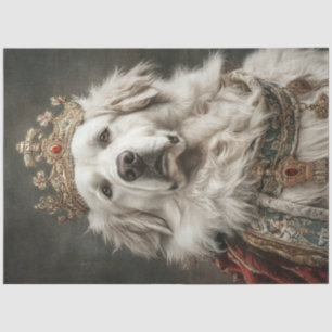 Dekoupage Great Pyrenäen Royal Family Seidenpapier