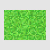 Dekoupage Green Pixels Geburtstagsparty Seidenpapier (Vorderseite)