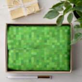 Dekoupage Green Pixels Geburtstagsparty Seidenpapier (Geschenk)