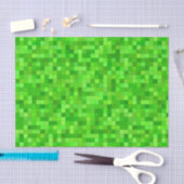 Dekoupage Green Pixels Geburtstagsparty Seidenpapier (Handwerk)