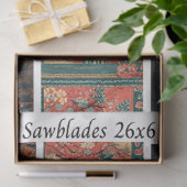 Dekoupage Handsäge 26x6" Western Designs  Seidenpapier (Geschenk)