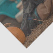 Dekoupage Highland Cow & Hexenlandschaft Szene Seidenpapier (Ausschnitt)