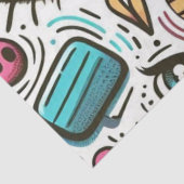 Dekoupage HOT DAYS OF SOMMER Futuristic EYES Seidenpapier (Ausschnitt)