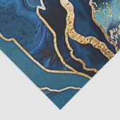 Dekoupage Imitate beenden Marmoreffekt Blue Gold Seidenpapier (Ausschnitt)