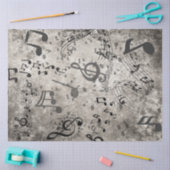 Dekoupage Imitats Musik Hintergrund Texturierte No Seidenpapier (Basteln)