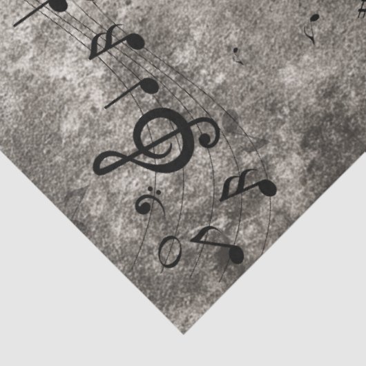 Dekoupage Imitats Musik Hintergrund Texturierte No Seidenpapier (Ausschnitt)