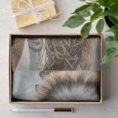 Dekoupage Indian Women 2 Bengalisch Tigers Seidenpapier (Geschenk)