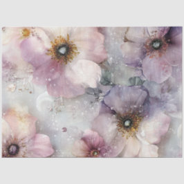 Dekoupage Intricate Blumenmuster Pink Lila Seidenpapier