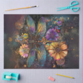 Dekoupage Intricate Dragonfly Muster Flügel Seidenpapier (Basteln)