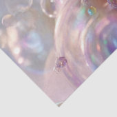 Dekoupage Iridescent Blasen Floating in Luft Seidenpapier (Ausschnitt)