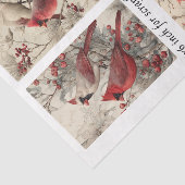 Dekoupage Kardinalpaneele 4x6" & 4 Designs  Seidenpapier (Ausschnitt)