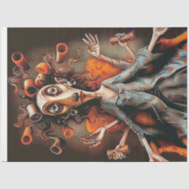 Dekoupage Künstlerische Erscheinungsform Person me Seidenpapier