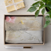 Dekoupage Landschaft Anthropomorphes Kaninchenfeld Seidenpapier (Geschenk)